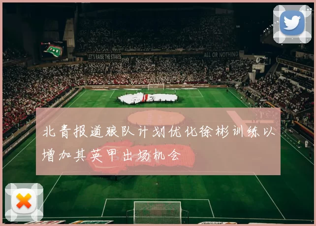 北青报道狼队计划优化徐彬训练以增加其英甲出场机会